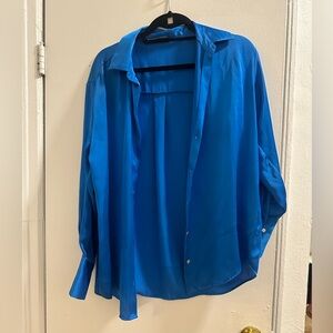 Zara satin shirt- Size M